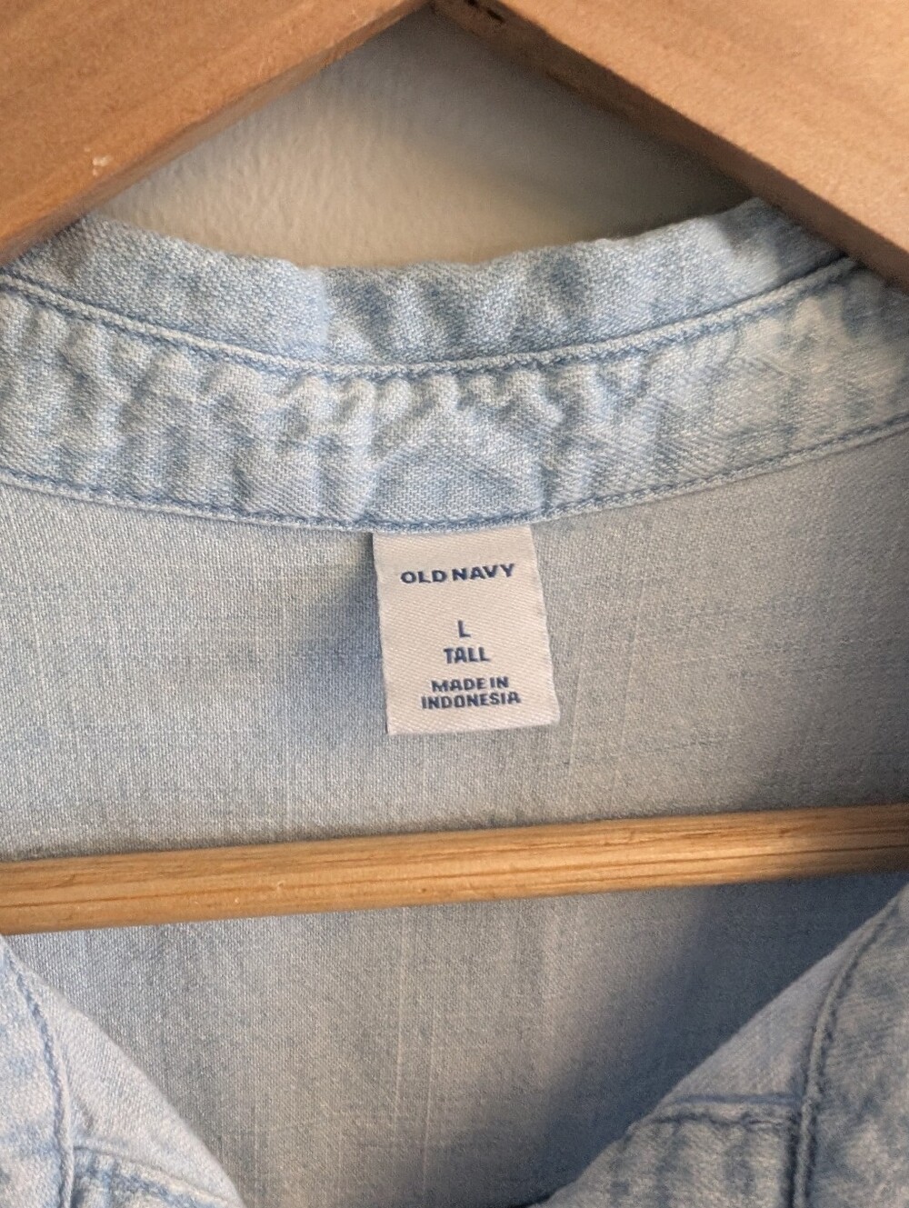 Old Navy Denim Shirt Dress Size L - Picture 3 of 5